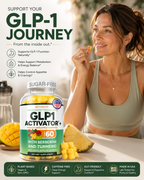 GLP-1 Support Gummies with Berberine, Cinnamon & Turmeric – Appetite Control & Metabolism Support