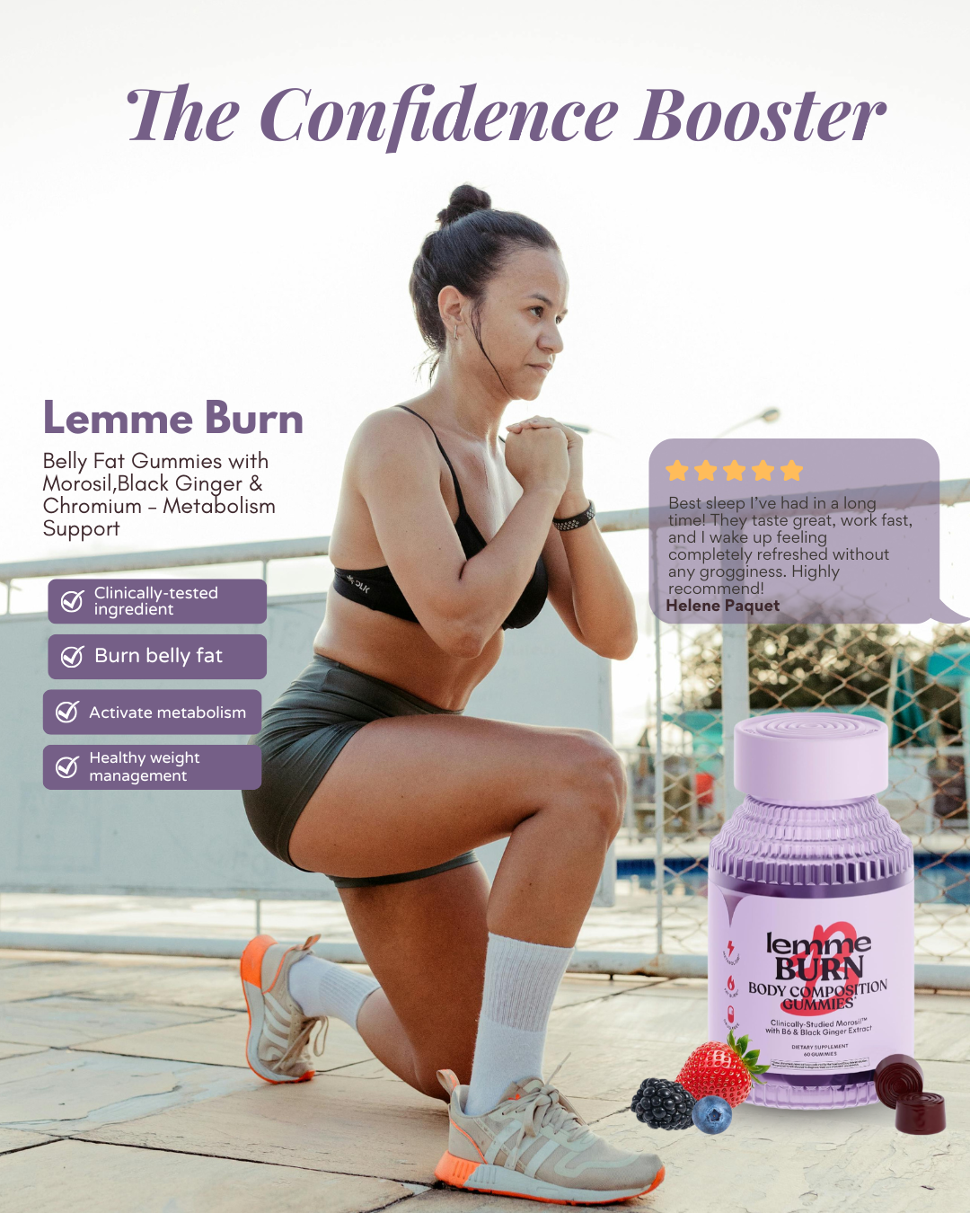 Lemme Burn Belly Fat Gummies with Morosil, Black Ginger & Chromium – Metabolism Support