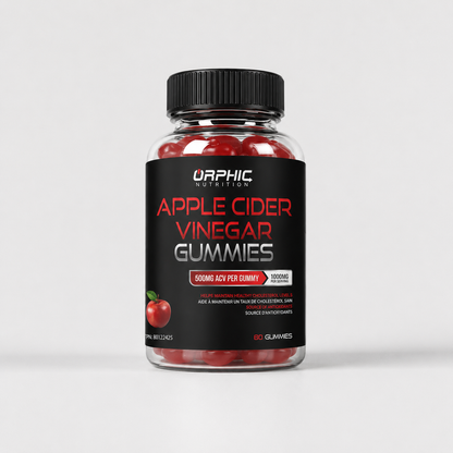 ORPHIC NUTRITION Apple Cider Vinegar Gummies 1000mg – ACV Metabolism & Digestive Support
