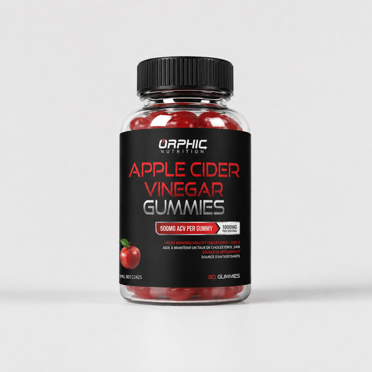 ORPHIC NUTRITION Apple Cider Vinegar Gummies 1000mg – ACV Metabolism & Digestive Support