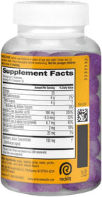 Airborne Elderberry + Zinc Gummies with Vitamins C, D & E – Immune Support 50 Count