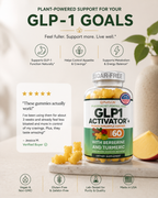 GLP-1 Support Gummies with Berberine, Cinnamon & Turmeric – Appetite Control & Metabolism Support