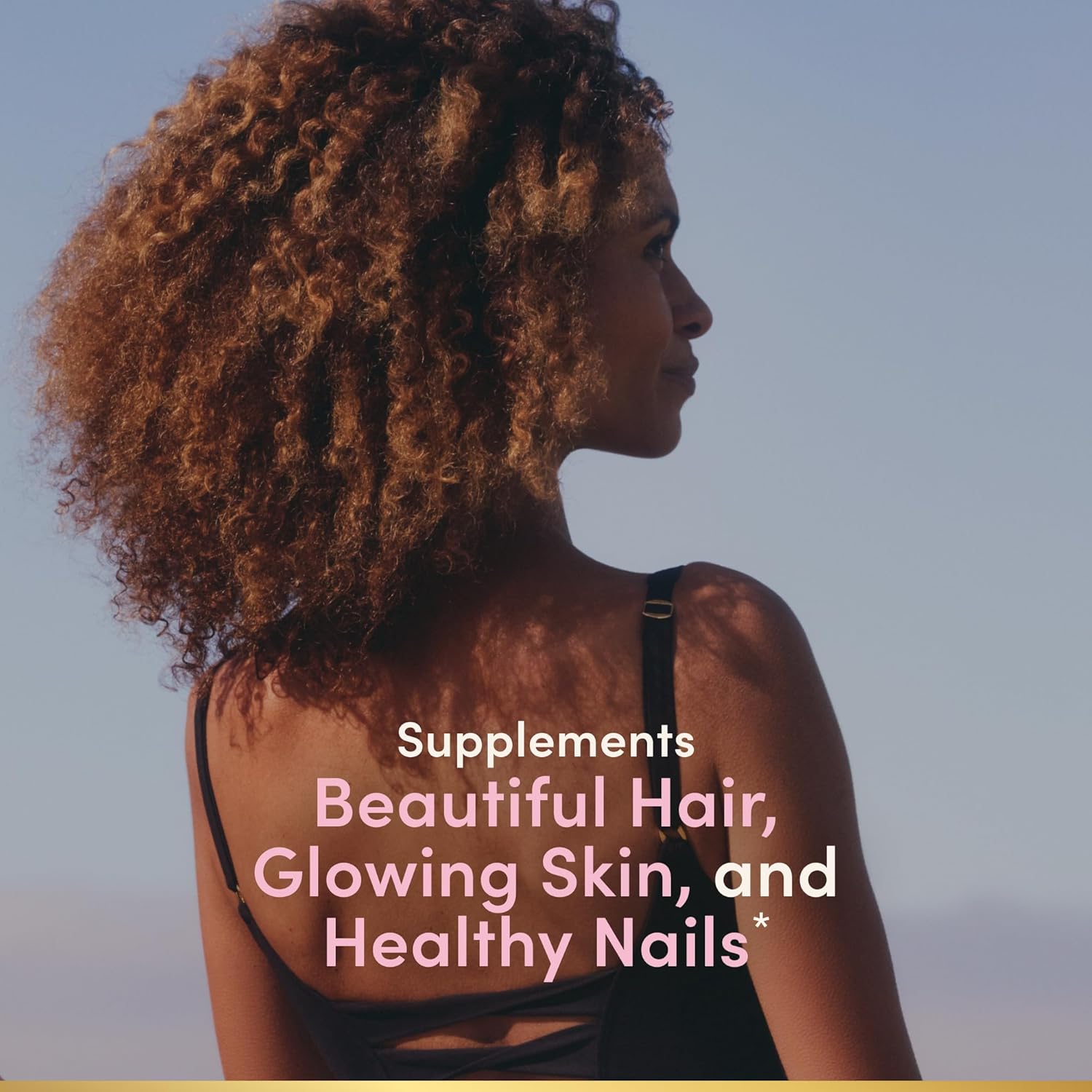 Nature’s Bounty Hair, Skin & Nails Gummies with Biotin & Collagen – Strawberry 80 Count