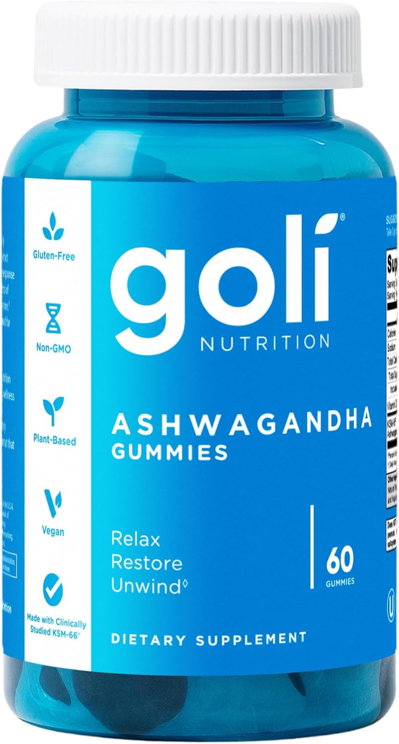 Goli Ashwagandha Gummies with KSM-66 & Vitamin D – Stress Relief & Calm Support