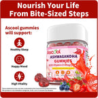 Ashwagandha Gummies with Magnesium &amp; Vitamin D – Stress Relief &amp; Calm Support 90 Count