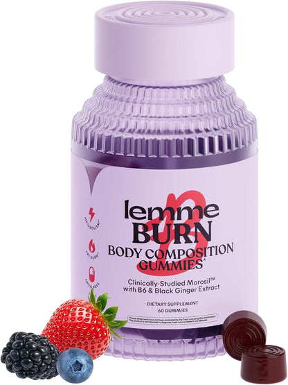 Lemme Burn Belly Fat Gummies with Morosil, Black Ginger & Chromium – Metabolism Support