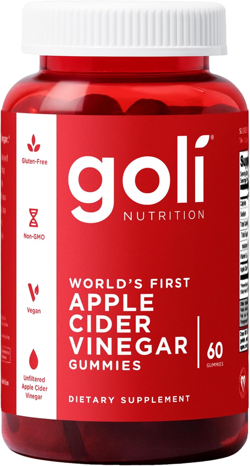 Goli Apple Cider Vinegar Gummies with Vitamin B12, Beetroot & Pomegranate – ACV Support