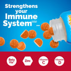 Emergen-C Immune+ Triple Action Gummies with 1000mg Vitamin C – Super Orange 45 Count
