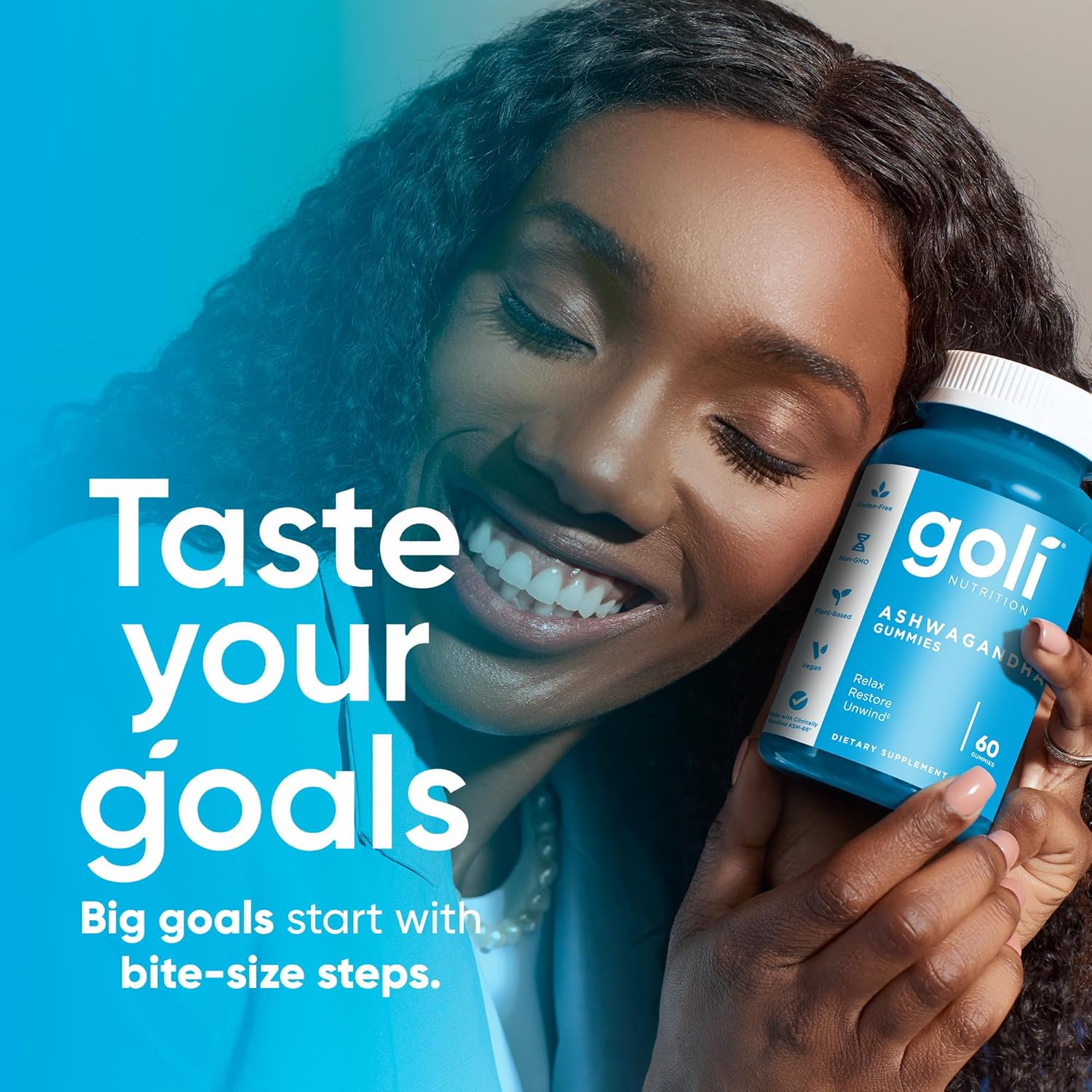 Goli Ashwagandha Gummies with KSM-66 & Vitamin D – Stress Relief & Calm Support