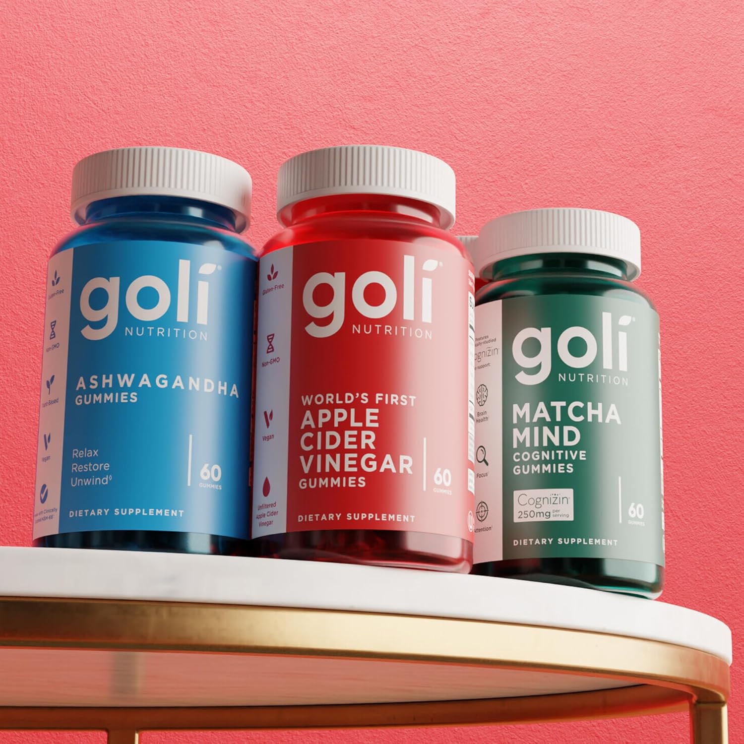 Goli Apple Cider Vinegar Gummies with Vitamin B12, Beetroot & Pomegranate – ACV Support