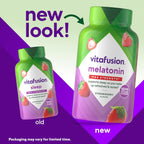 Vitafusion Max Strength 10mg Melatonin Gummies – Strawberry Sleep Support 100 Count