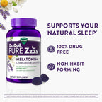 ZzzQuil Pure Zzzs Melatonin Gummies 2mg – Sleep Aid with Chamomile & Lavender