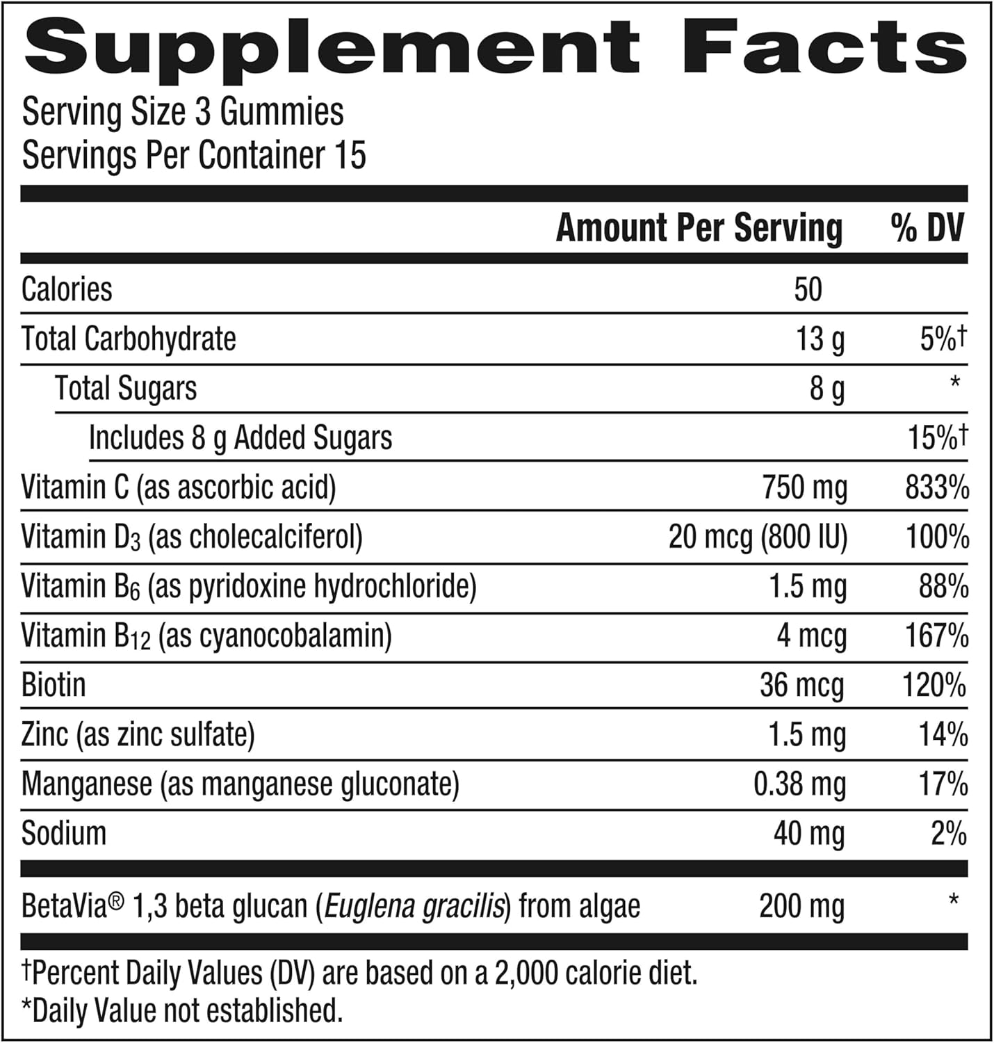 Emergen-C Immune+ Triple Action Gummies with 1000mg Vitamin C – Super Orange 45 Count