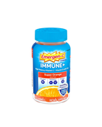 Emergen-C Immune+ Triple Action Gummies with 1000mg Vitamin C – Super Orange 45 Count