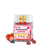 Ashwagandha Gummies with Magnesium &amp; Vitamin D – Stress Relief &amp; Calm Support 90 Count