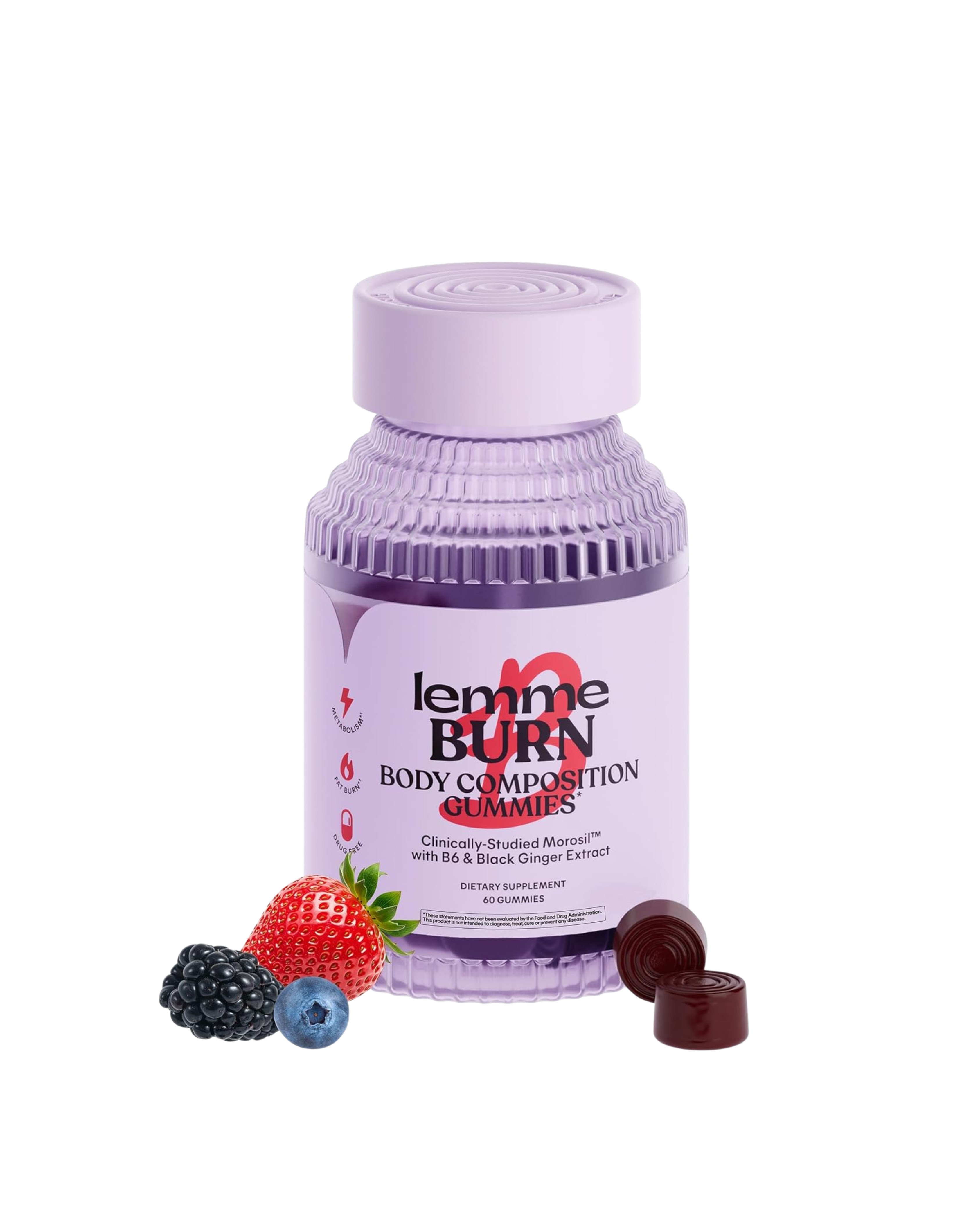 Lemme Burn Belly Fat Gummies with Morosil, Black Ginger & Chromium – Metabolism Support