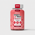 Bellway Super Fiber Gummies + Beauty – Sugar Free Fiber Supplement with Biotin & Vitamins A C E – Supports Digestive Health, Skin, Hair & Nails – Strawberry Lemon, 60 Count
