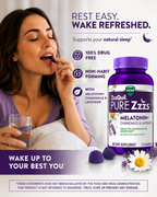ZzzQuil Pure Zzzs Melatonin Gummies 2mg – Sleep Aid with Chamomile & Lavender