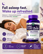 ZzzQuil Pure Zzzs Melatonin Gummies 2mg – Sleep Aid with Chamomile & Lavender