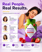 Vitafusion Max Strength 10mg Melatonin Gummies – Strawberry Sleep Support 100 Count