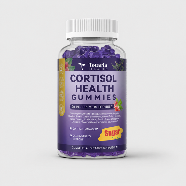 Cortisol Supplements Gummies for Stress Support – Ashwagandha, Rhodiola, Magnesium & Phosphatidylserine 20-in-1 Formula for Cortisol Balance – 30 Day Supply
